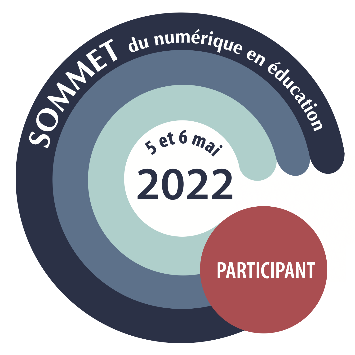 Badge numérique Participant au Sommet du numérique 2022